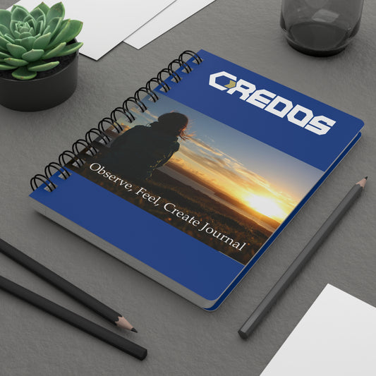 Creative Spiral Bound Journal for Reflection, Thought Diary, Gift for Creators