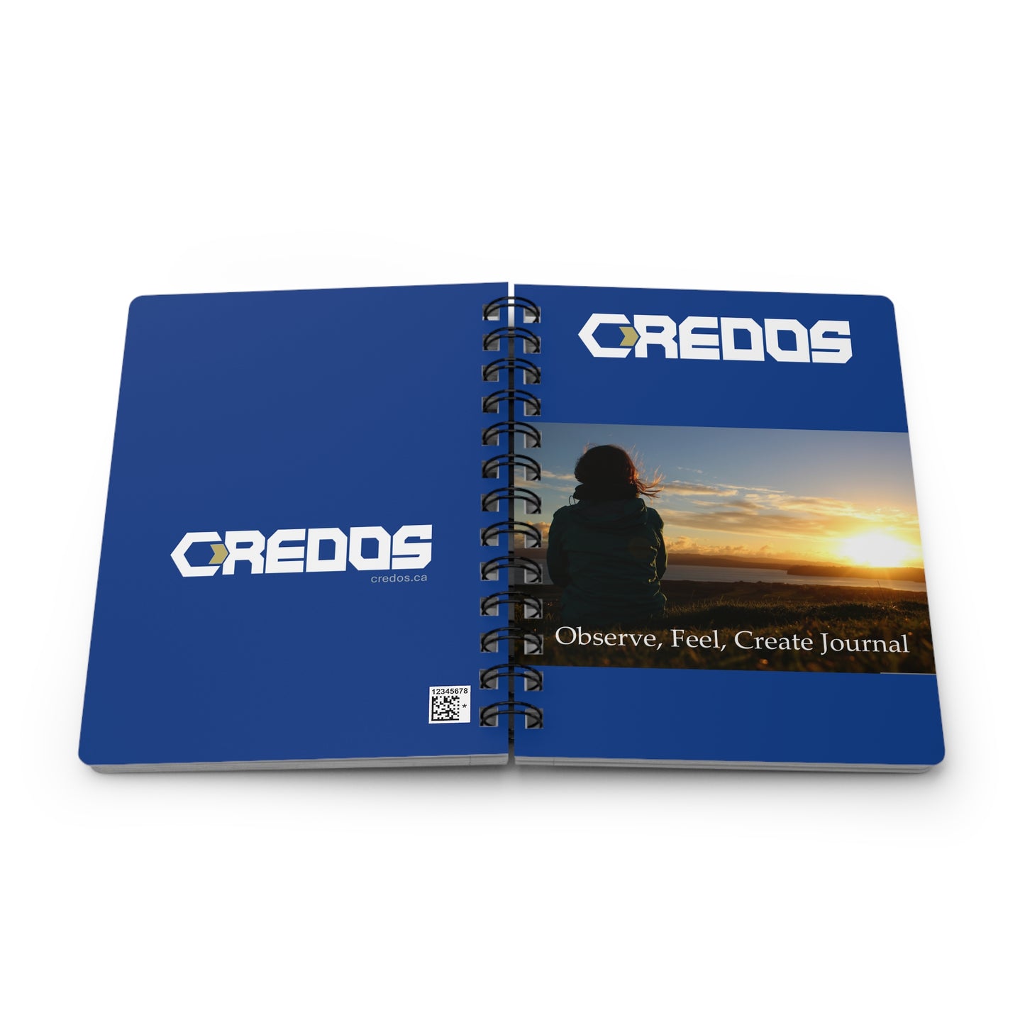 Creative Spiral Bound Journal for Reflection, Thought Diary, Gift for Creators